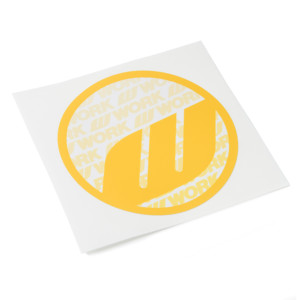 WORK Circle Sticker Yellow (W140010)