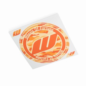 WORK Circle Camo Sticker Orange (W140014)