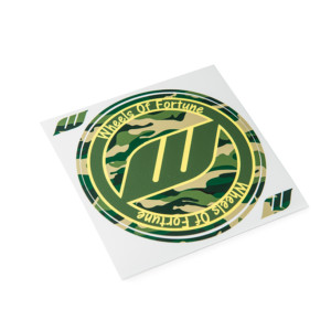 WORK Circle Camo Sticker Green (W140013)