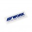 WORK Dome Decal White/Blue