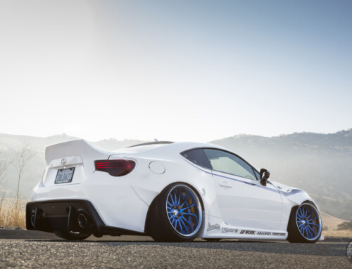 StanceNation Scion FR-S on WORK XSA 05C (18″) in Blue (TV2) Finish – Photo by WORK Wheels Japan