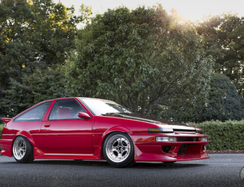 RUN FREE Toyota AE86 on WORK Equip 40 in Brut Silver (BSL) Finish – Photo by WORK Wheels Japan